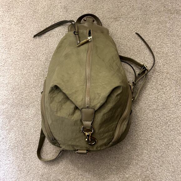 Rebecca Minkoff Julian Washed Nylon Olive Gold Brass Backpack main image 6